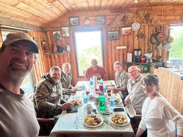 Our off grid oasis for 5 weeks guiding moose hunters Newfoundland, Canada .