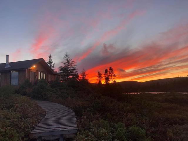 Our off grid oasis for 5 weeks guiding moose hunters Newfoundland, Canada .
