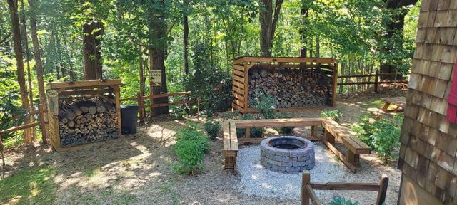 My safe cabin 🐻 home from the world in Western NC Blueridge Mountains 