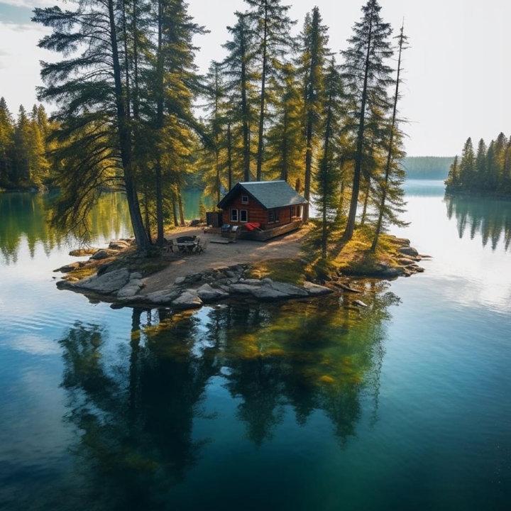 Cool little island cabin!
